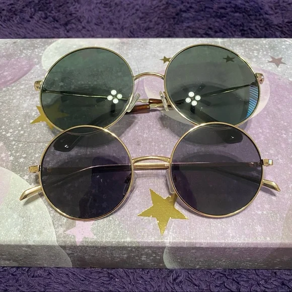 Amazon | Accessories | Round Sunglasses Bundle Retro Vintage  display picture 2